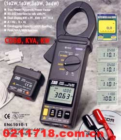 台湾泰仕TES-3064钳形功率表