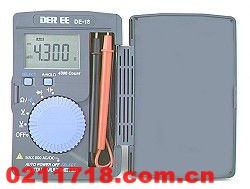 台湾得益DE-18袋装迷你数字万用表