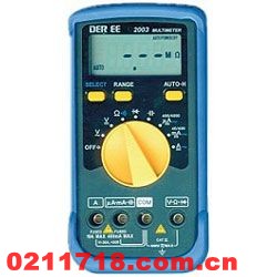 台湾得益DE-2002数字万用表