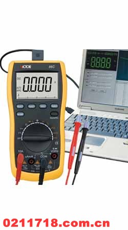 深圳胜利 VICTOR 86C（3 3/4位 带USB电脑接口)数字万用表 