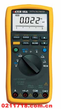 深圳胜利 VICTOR 98A存储型多用表(带USB电脑接口)