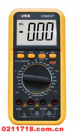深圳胜利 VC9801A+（3 1/2位）数字万用表