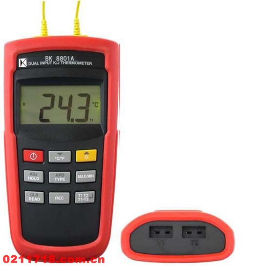 BK 8801A K/J型温度计(双组输入)BK-8801A 