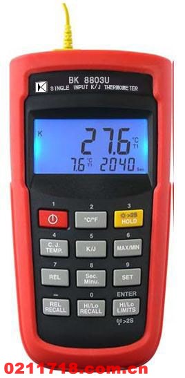 K/J型单组输入温度计BK8803B/BK8803U/BK8803W/BK8803UW