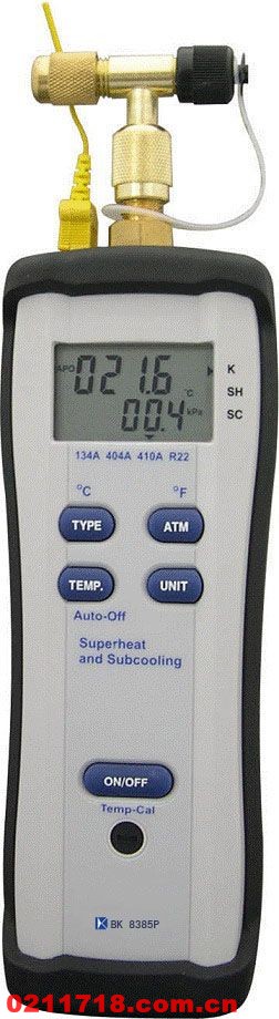 BK8385P空调用之过热、过冷压力计BK-8385P