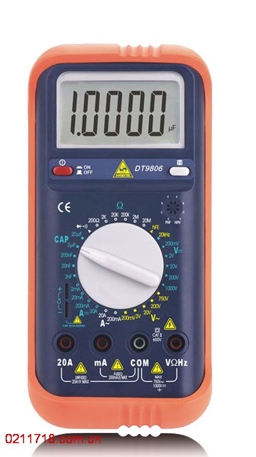 DT9806标准数字万用表DT-9806