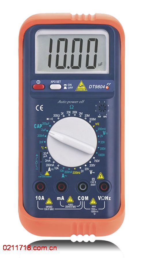 DT9804标准数字万用表DT-9804 