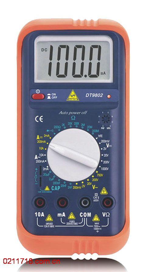 DT9802标准数字万用表DT-9802