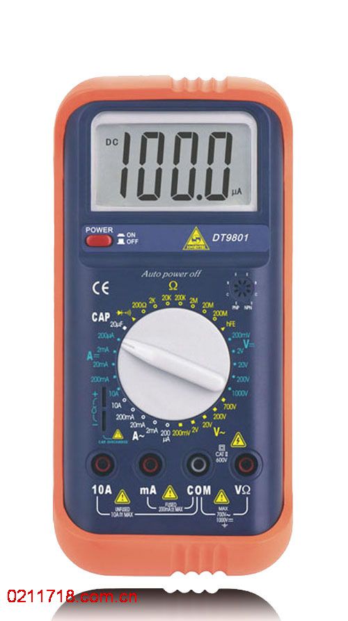 DT9801标准数字万用表DT-9801