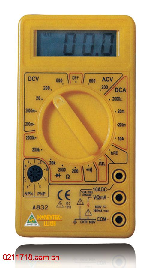 A832 袖珍式数字万用表 A-832
