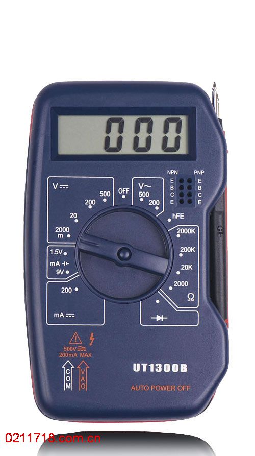 UT1300袖珍式数字万用表 UT-1300