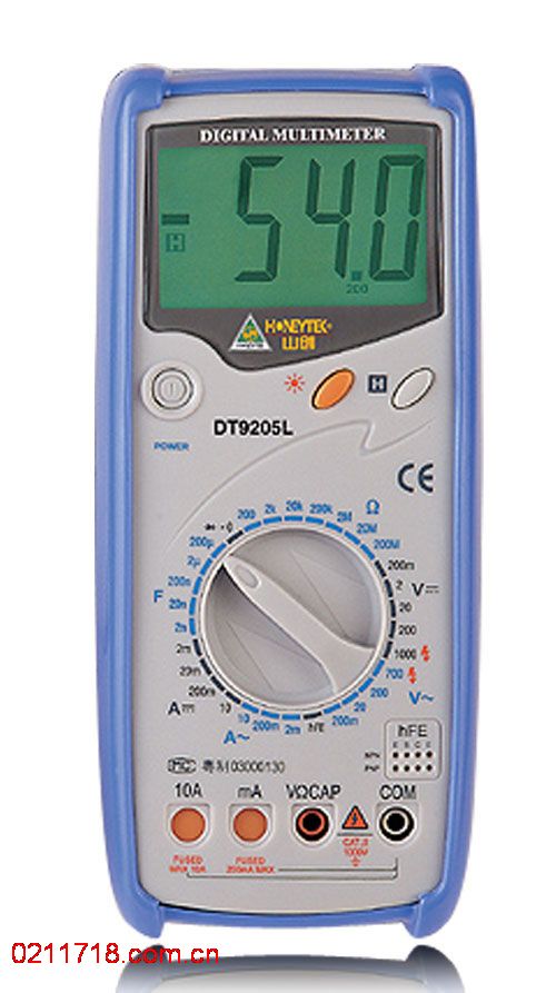 DT9205L标准机械保护数字万用表 DT-9205L