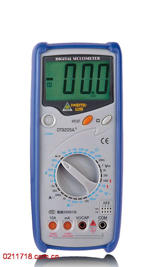 DT9205A+ 标准机械保护数字万用表DT-9205A+