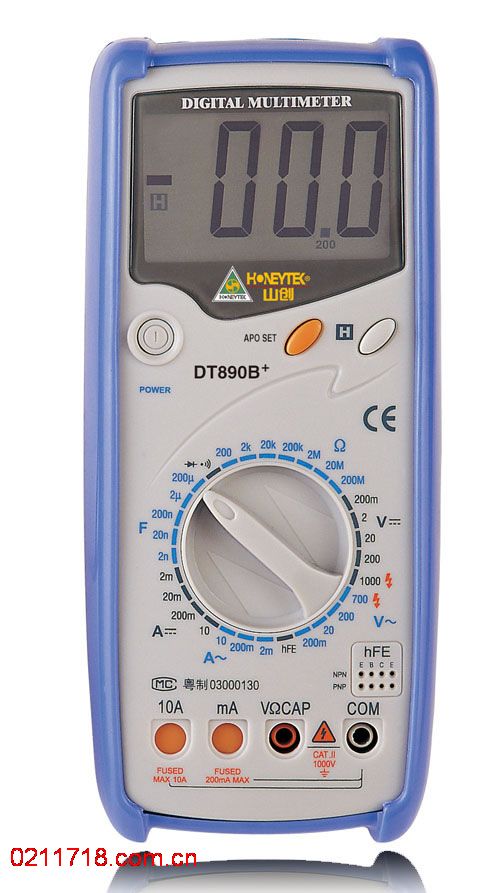 DT-890B+标准机械保护数字万用表 DT890B+