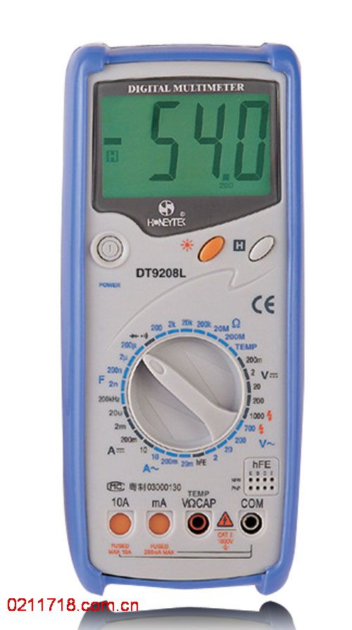 DT9208L标准机械保护数字万用表 DT-9208L