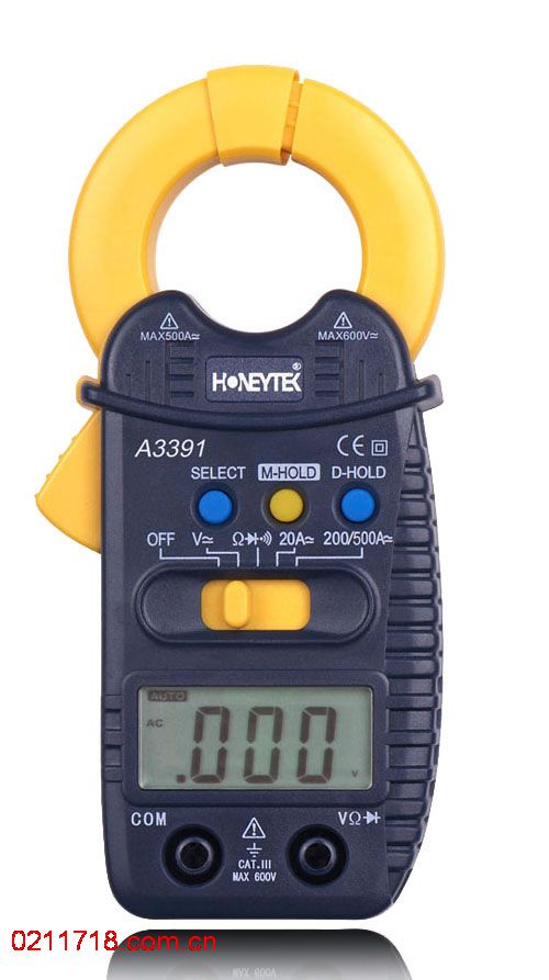 A3391交直流钳形数字万用表A-3391