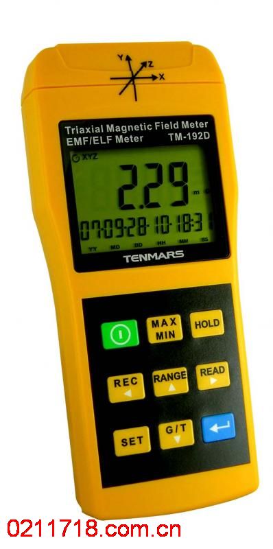 TM-192D台湾泰玛斯TENMARS 三轴低频电磁波测试仪TM192D