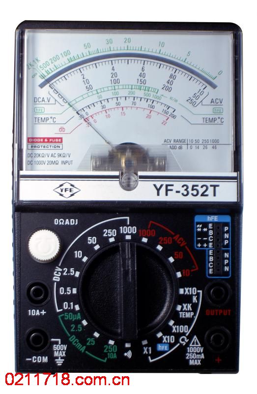 YF-352T台湾泰玛斯TENMARS 指万用表YF352T