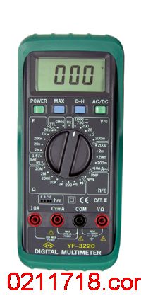 YF-3220台湾泰玛斯TENMARS 交直流数显万用表YF3220