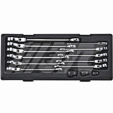 JTC-K6142摇头棘轮梅开扳手组JTC-K6142