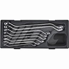 JTC-K6083 8PCS 45° 梅花扳手组(镜面) 