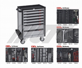 JTC-5021+344 多功能7抽工具车附五抽工具组 