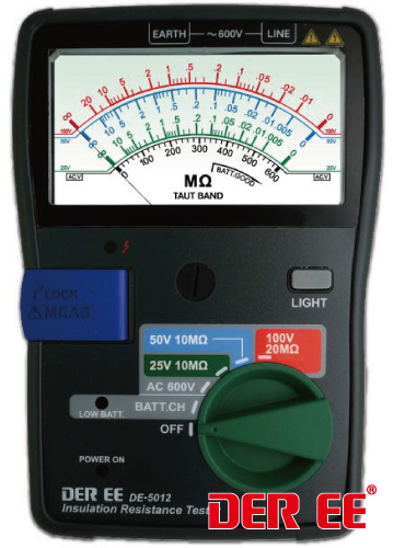 台湾得益DE-5012指针式绝缘电阻计DE-5012