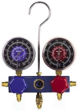 48430美国TIF2路铝制冷媒压力表48430 