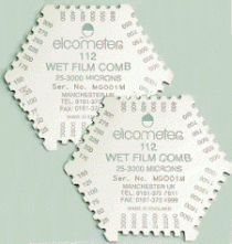 英国易高冲压铝制湿膜梳Elcometer112AL