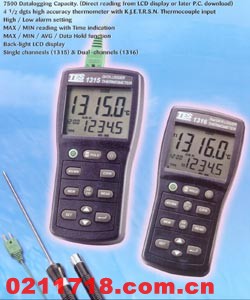 台湾泰仕TES-1315温度记录表