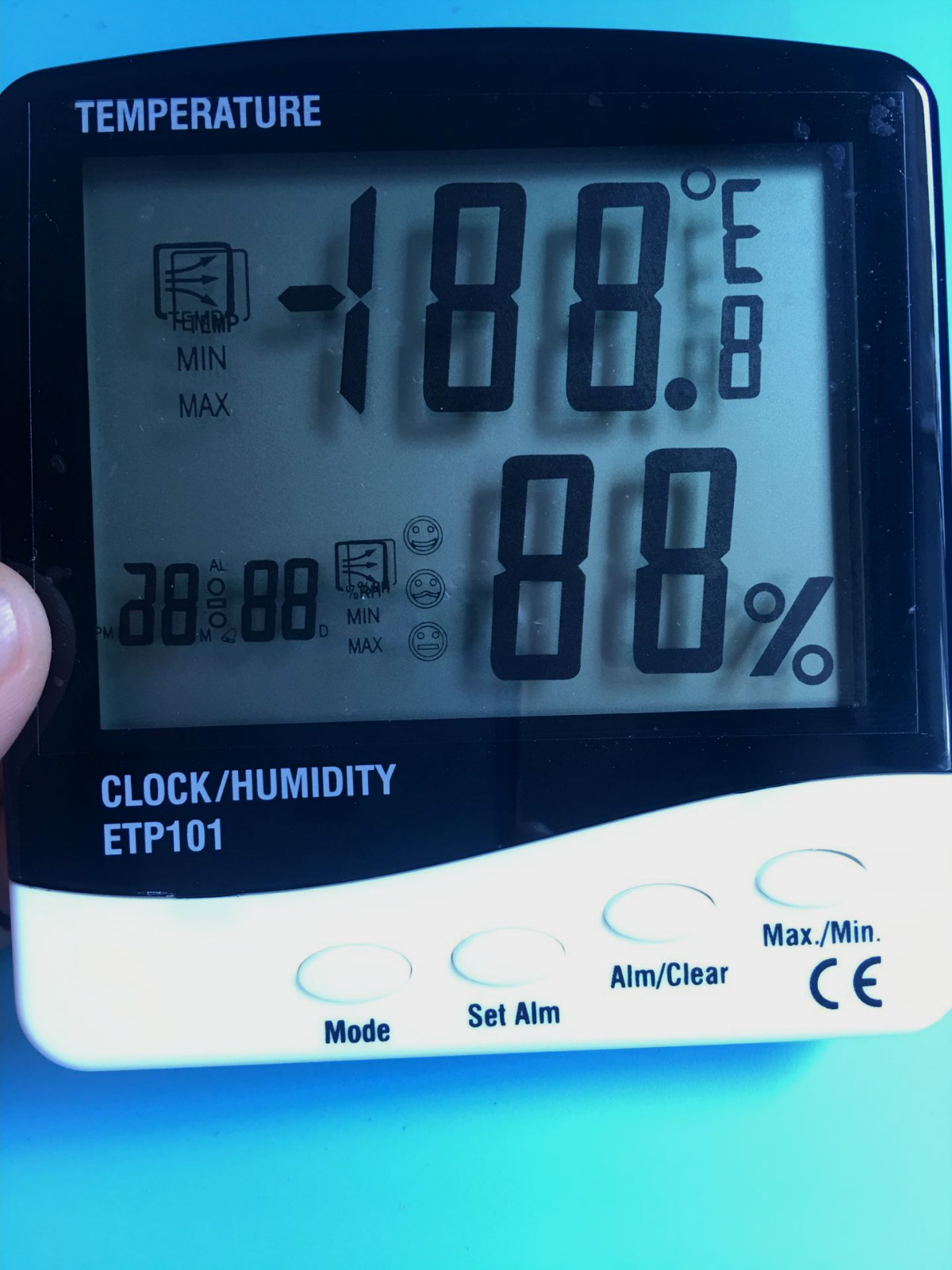 GENERAL 美国精耐ETP101温湿度计 数字温湿度计 超大显示屏温湿度计